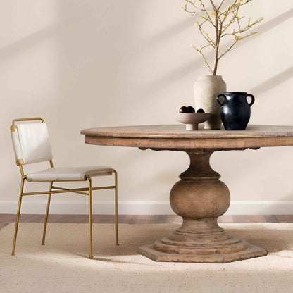 PADILLA VINTAGE ROUND DINING TABLE