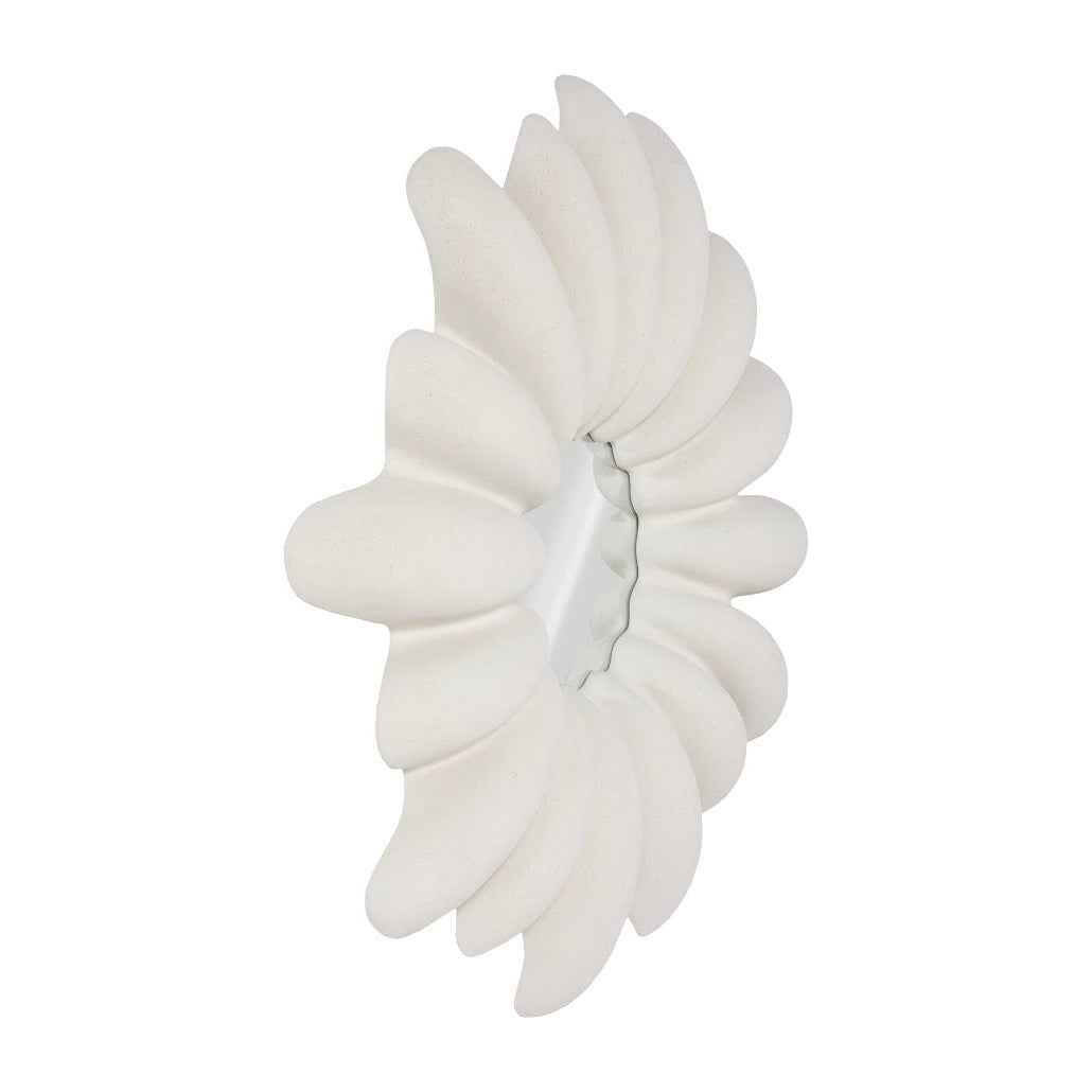 RADIAL WHITE STONE OVERSIZED ROUND MIRROR