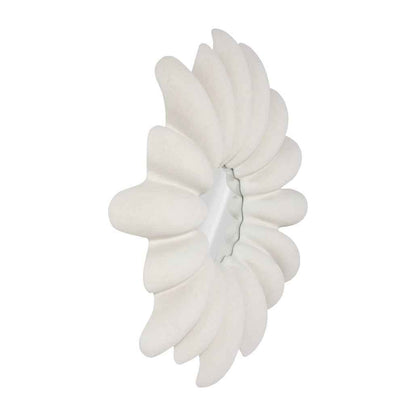 RADIAL WHITE STONE OVERSIZED ROUND MIRROR