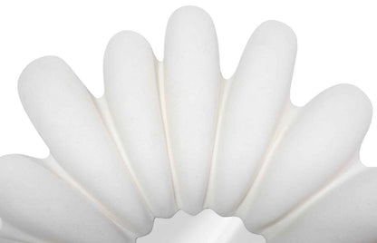 RADIAL WHITE STONE OVERSIZED ROUND MIRROR