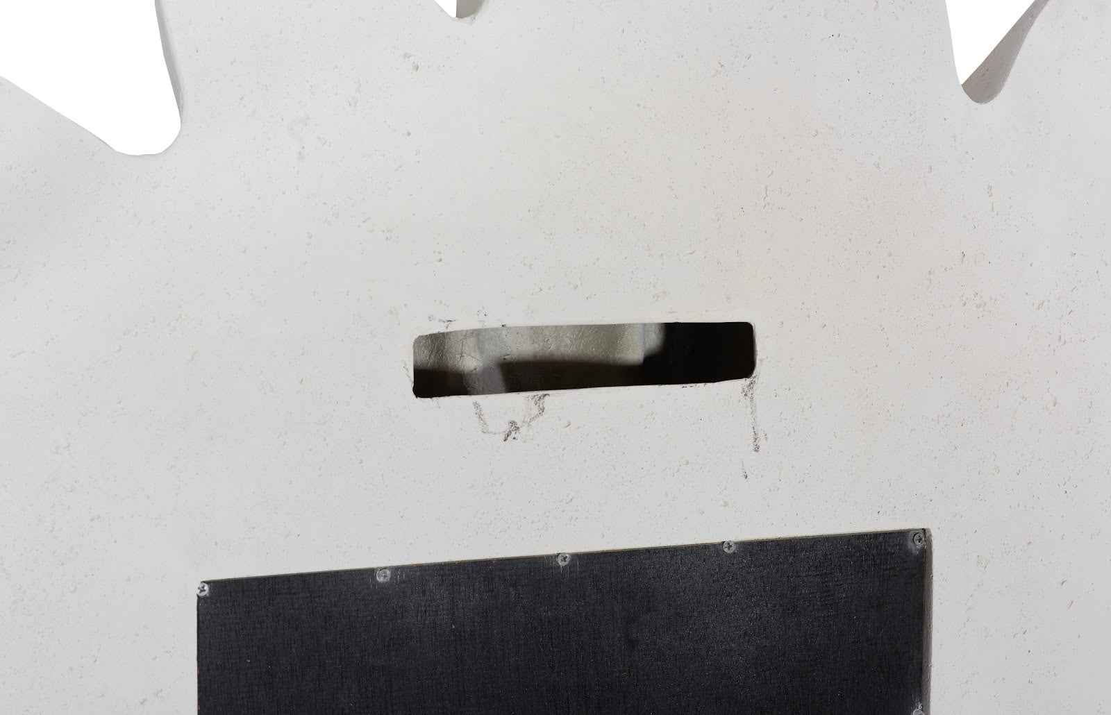 RADIAL WHITE STONE OVERSIZED ROUND MIRROR