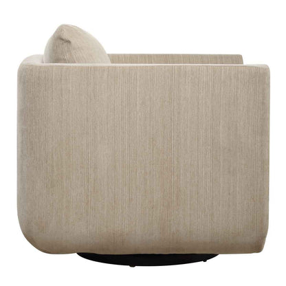 ABOUND CHENILLE UPHOLSTERED SWIVEL CHAIR