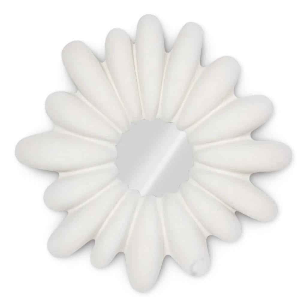 RADIAL WHITE STONE OVERSIZED ROUND MIRROR