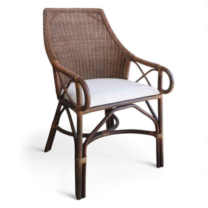 Raffles Dark Rattan Dining Chair