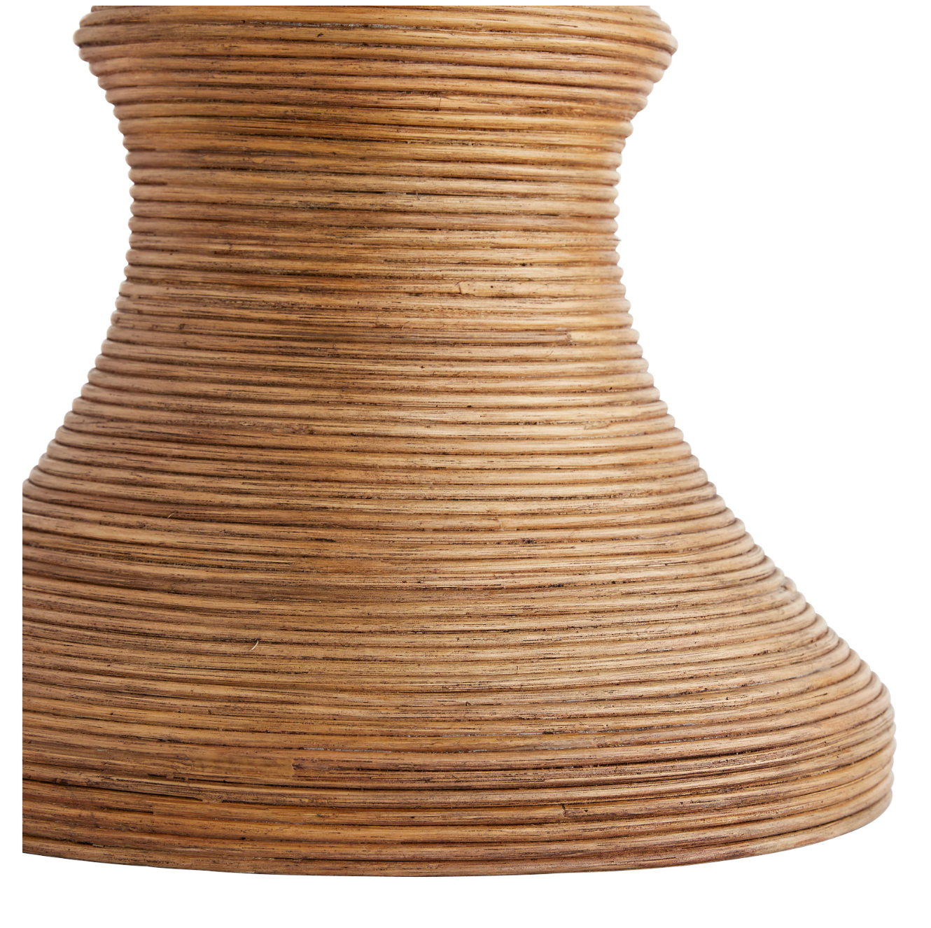 Rattan Wrapped Round Side Table