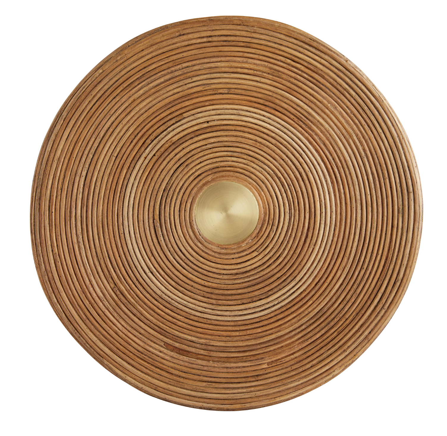 Rattan Wrapped Round Side Table