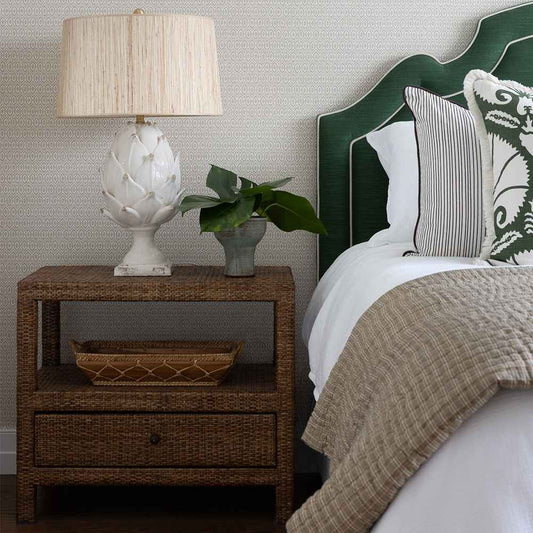 Rattan Bedside Table