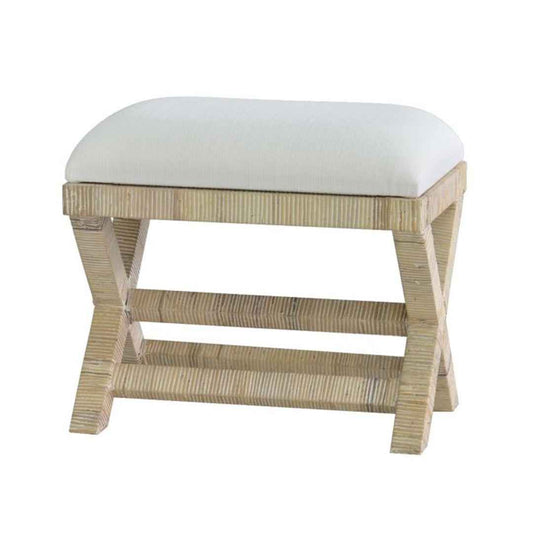 Whitehaven Rattan Ottoman