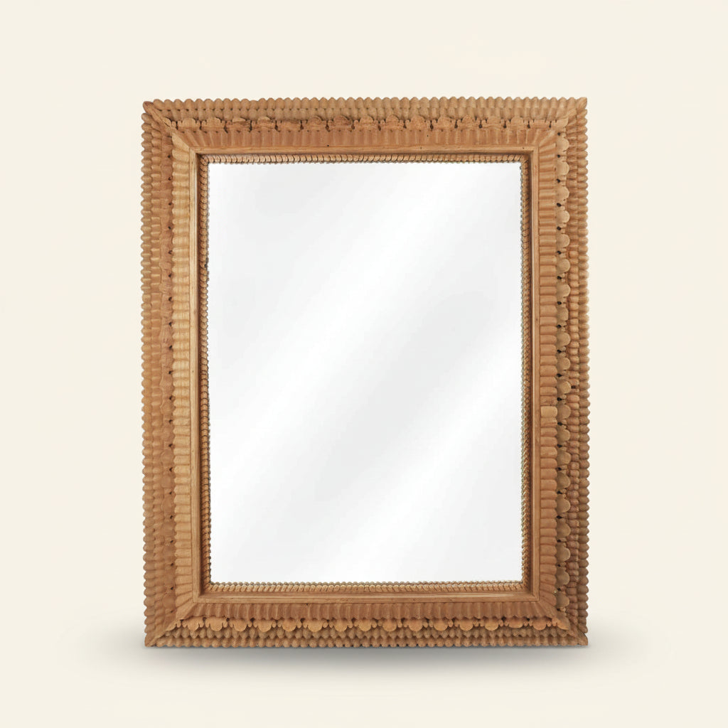 Carved Temple Mirror Rectangle