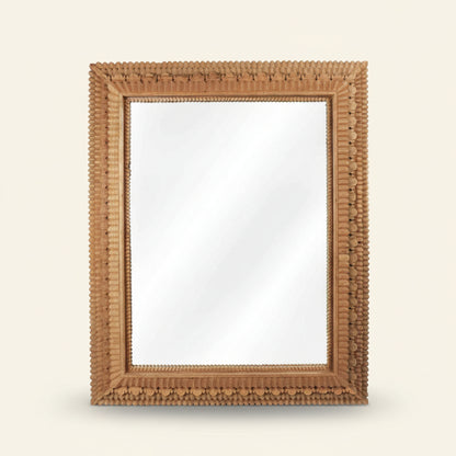 Carved Temple Mirror Rectangle