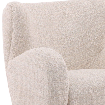 SANDY BOUCLE UPHOLSTERED ARM CHAIR