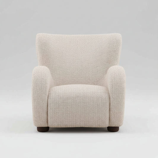SANDY BOUCLE UPHOLSTERED ARM CHAIR