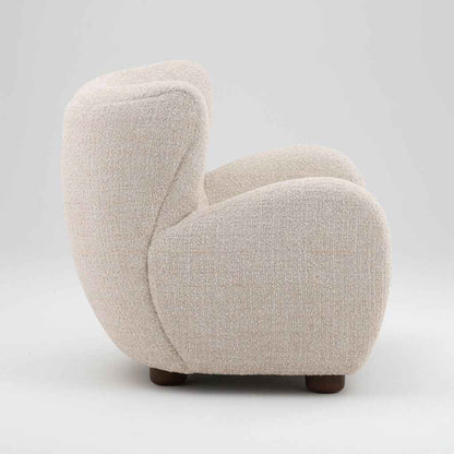 SANDY BOUCLE UPHOLSTERED ARM CHAIR