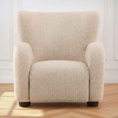 SANDY BOUCLE UPHOLSTERED ARM CHAIR