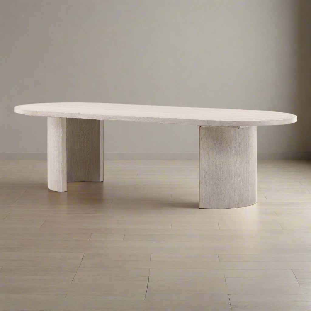 SARAI LIGHT GREY OAK DINING TABLE