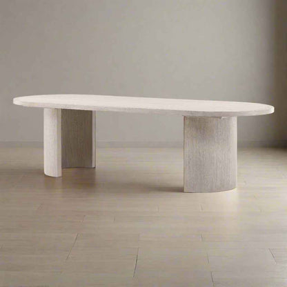 SARAI LIGHT GREY OAK DINING TABLE