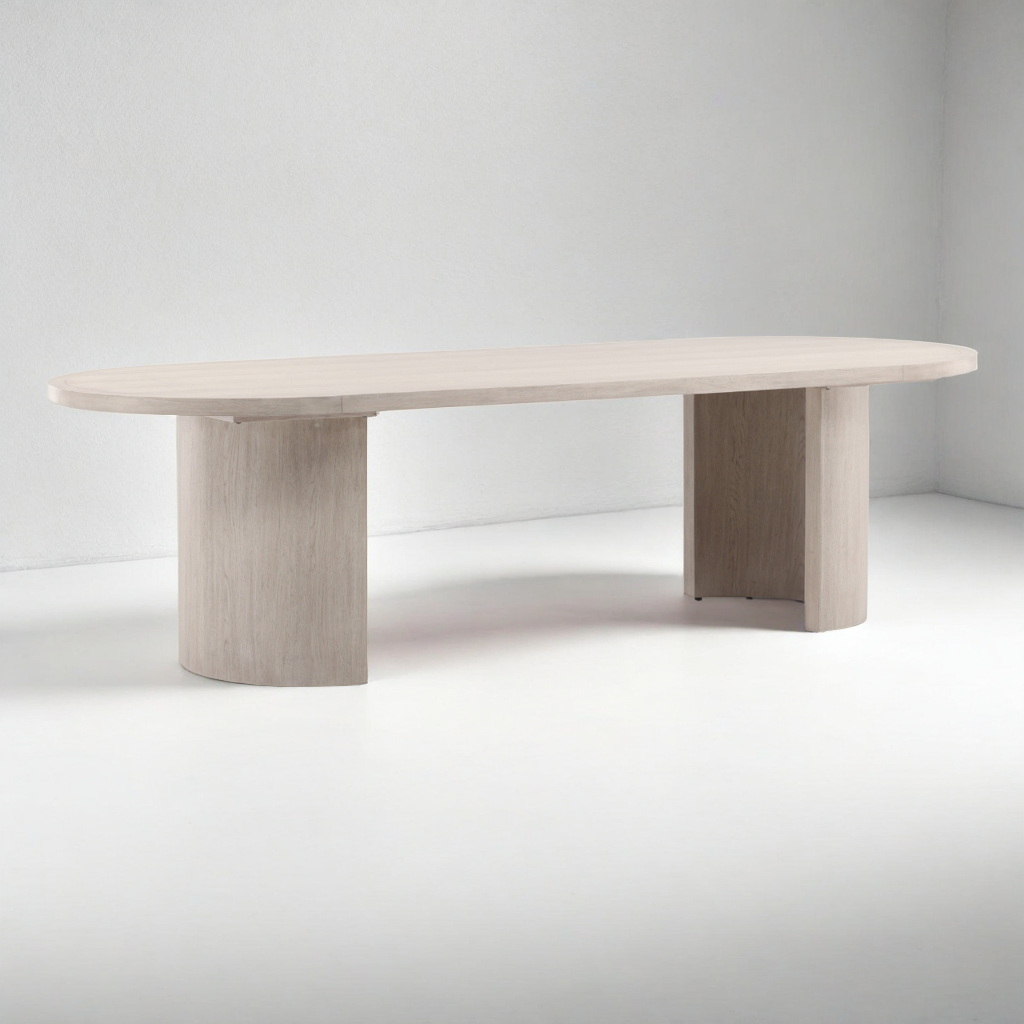 SARAI LIGHT GREY OAK DINING TABLE