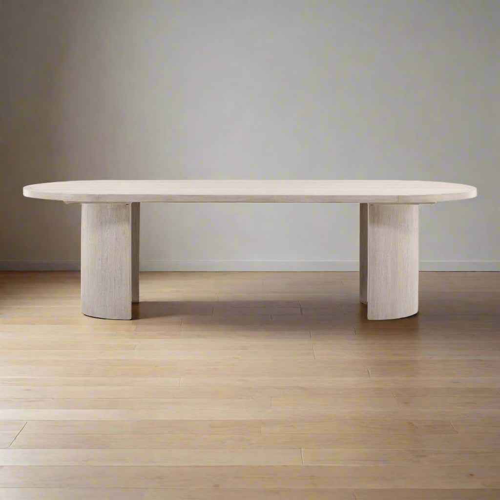 SARAI LIGHT GREY OAK DINING TABLE