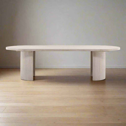 SARAI LIGHT GREY OAK DINING TABLE