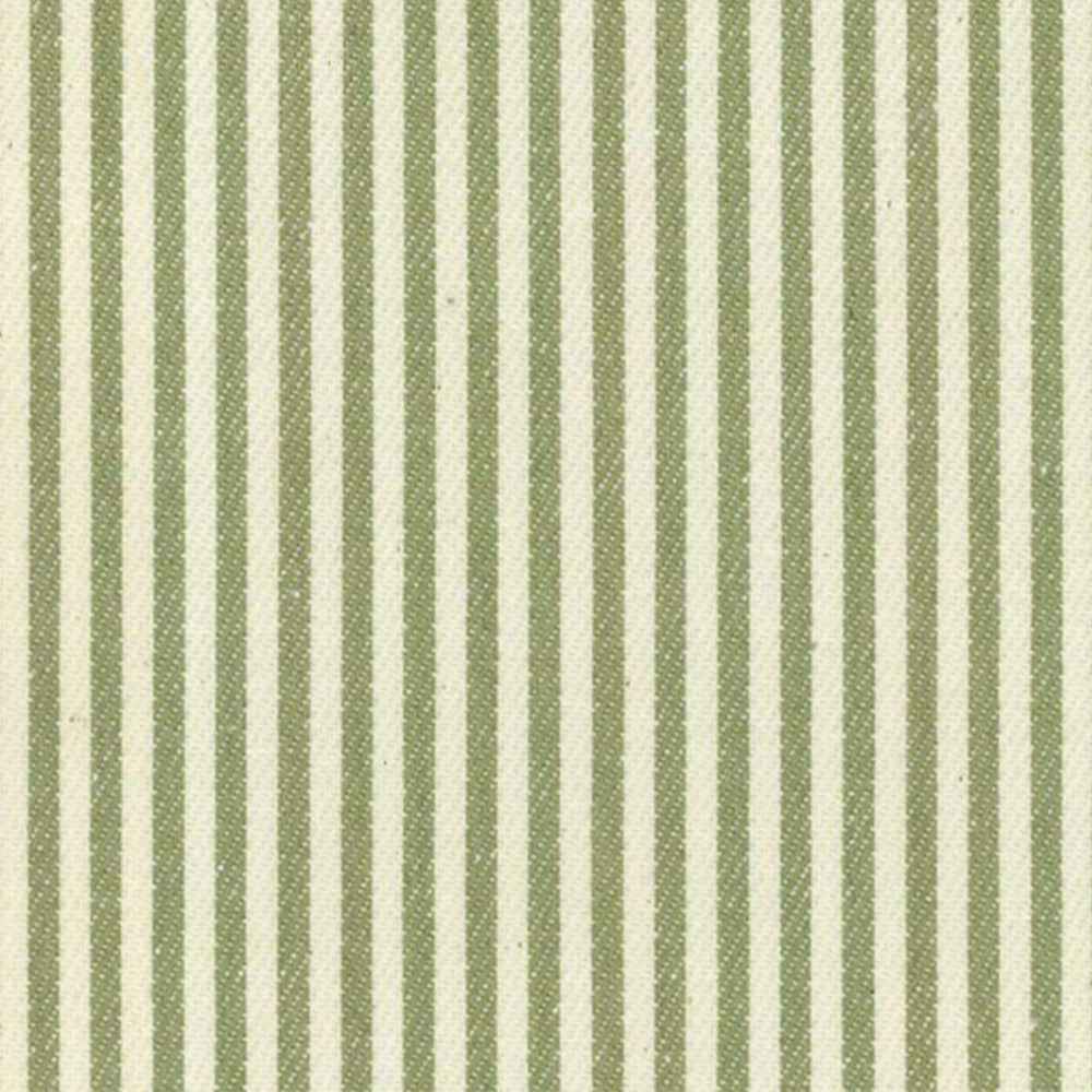 Jacquie Bedhead Sage Stripe With Green Piping