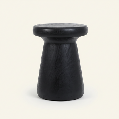 GAGAN SIDE TABLE - STOOL | BLACK | IN-OUTDOORS
