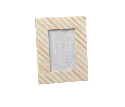 Bone/Horn Striped Frame Collection