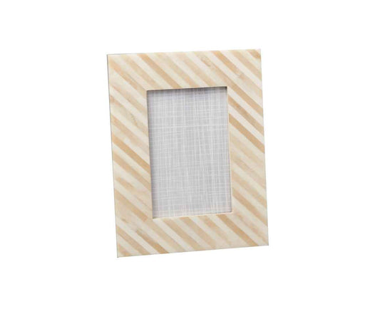 Bone/Horn Striped Frame Collection