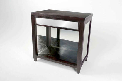 Mirrored Bedside Table