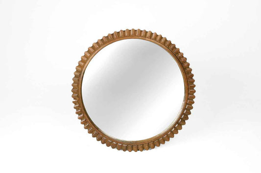 Carved Round Temple Mirror - Variation I