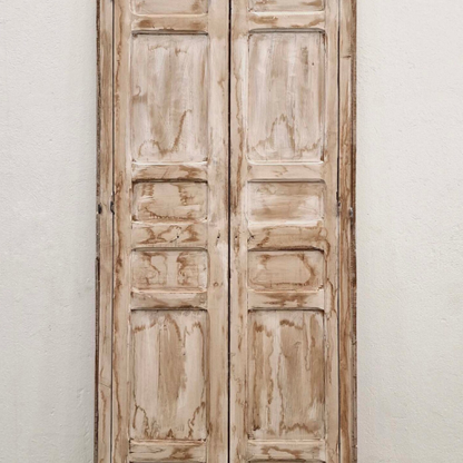 Authentic Moroccan Wood Door | Handcrafted Berber Double Panel | Rustic Custom Exterior Door – Hansa Handicraft