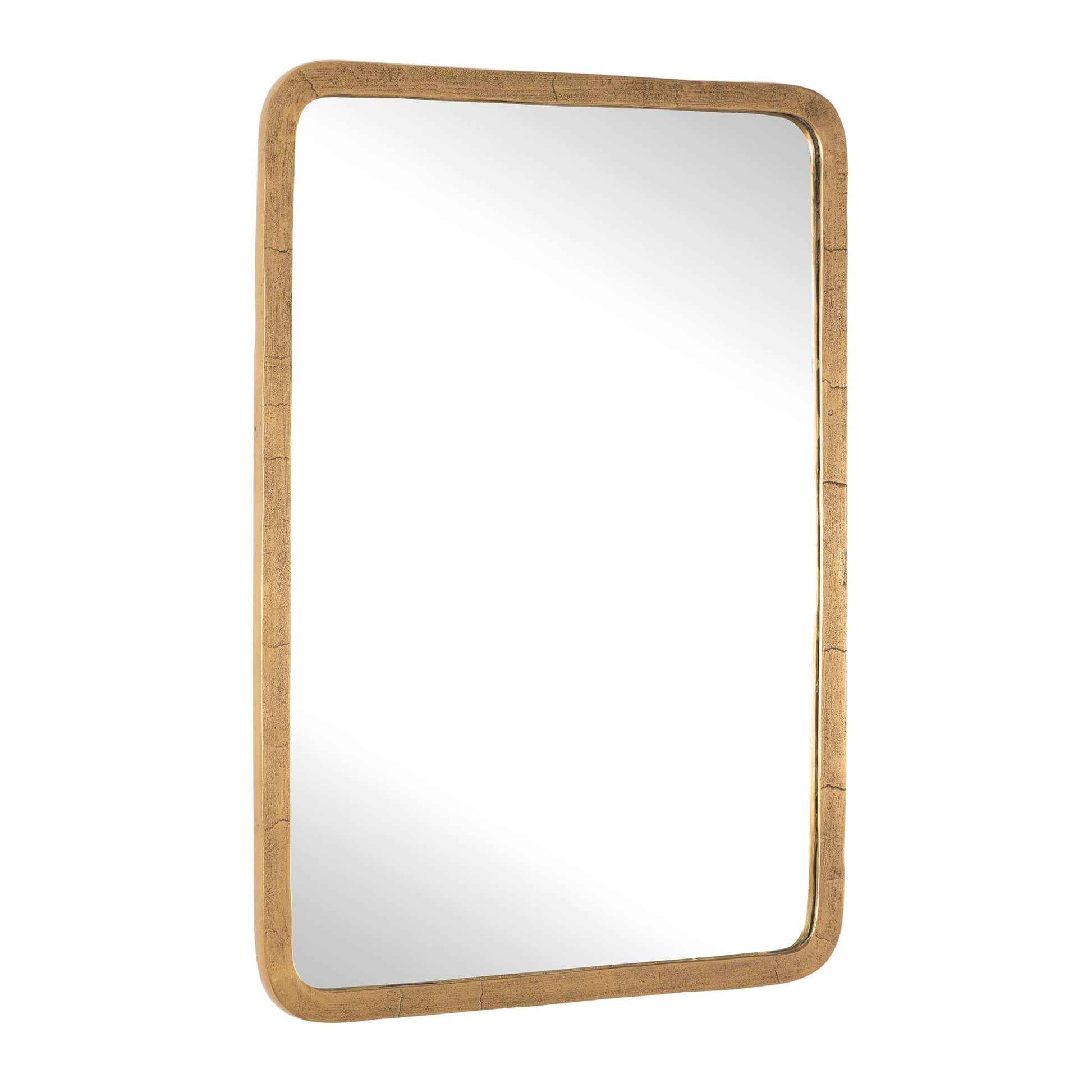 VESTRY ANTIQUE BRASS VANITY MIRROR