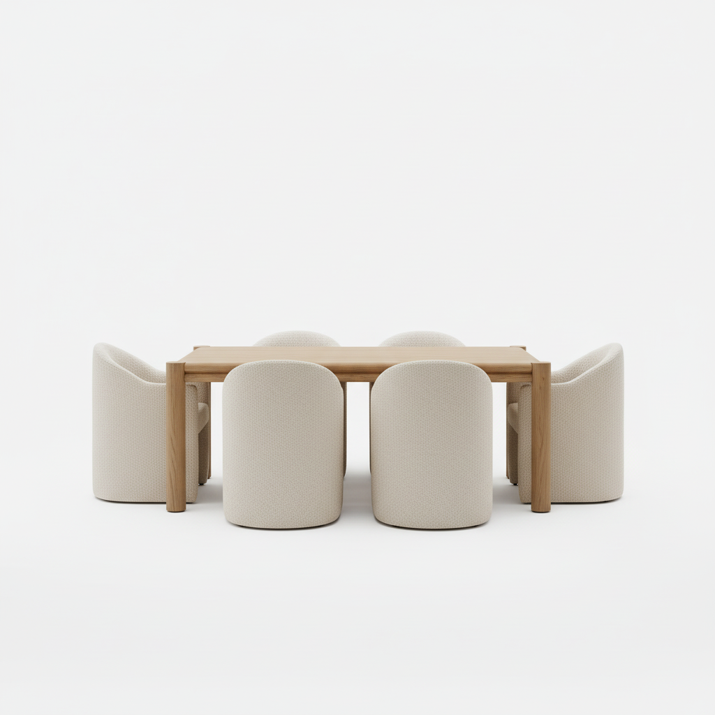 WHITNEY NATURAL OAK DINING TABLE