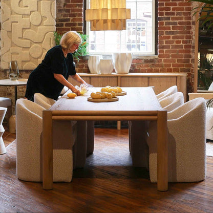 WHITNEY NATURAL OAK DINING TABLE