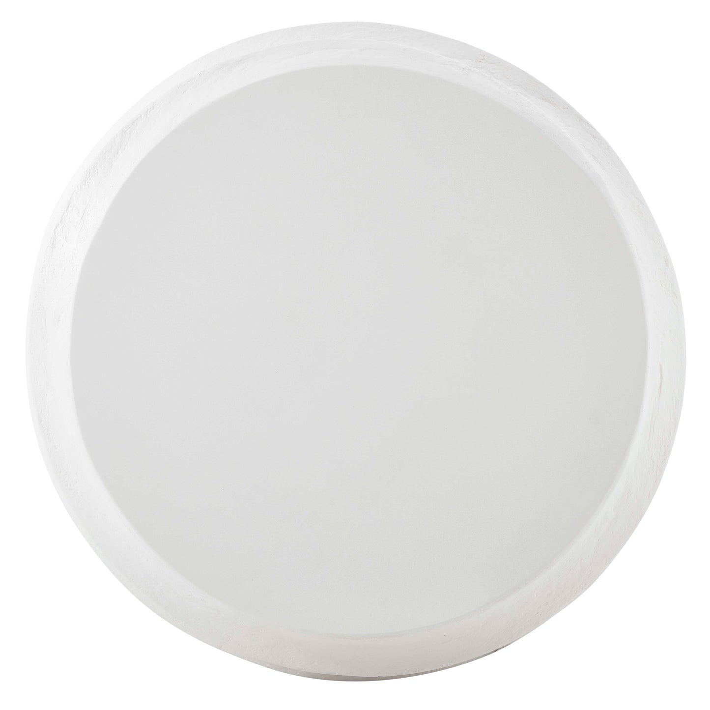 WINDED WHITE CONCRETE COFFEE TABLE