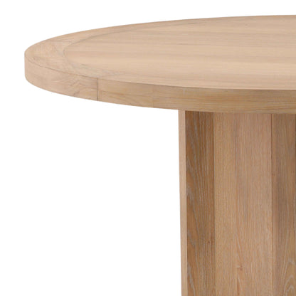 WYLER 60" ROUND NATURAL OAK DINING TABLE