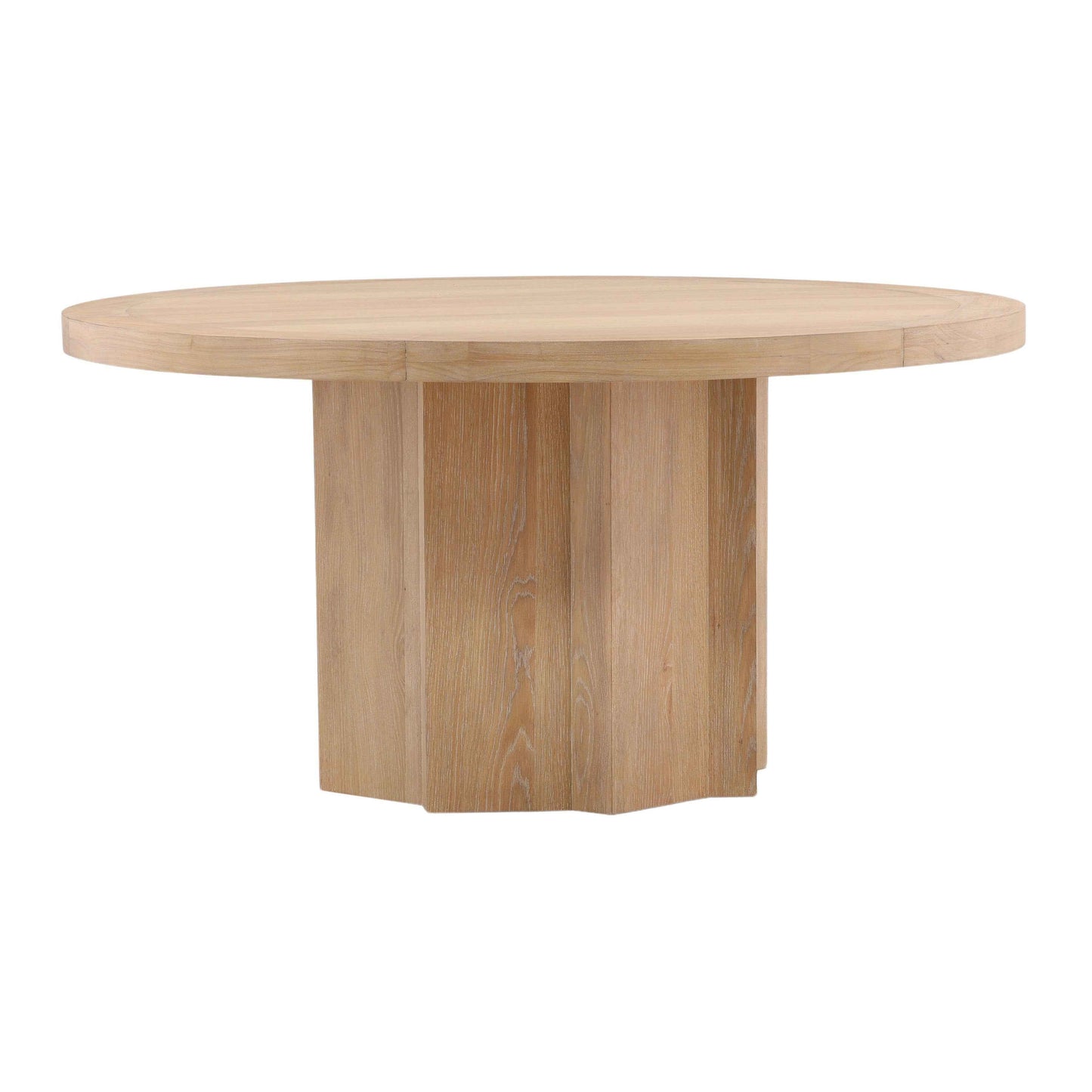 WYLER 60" ROUND NATURAL OAK DINING TABLE
