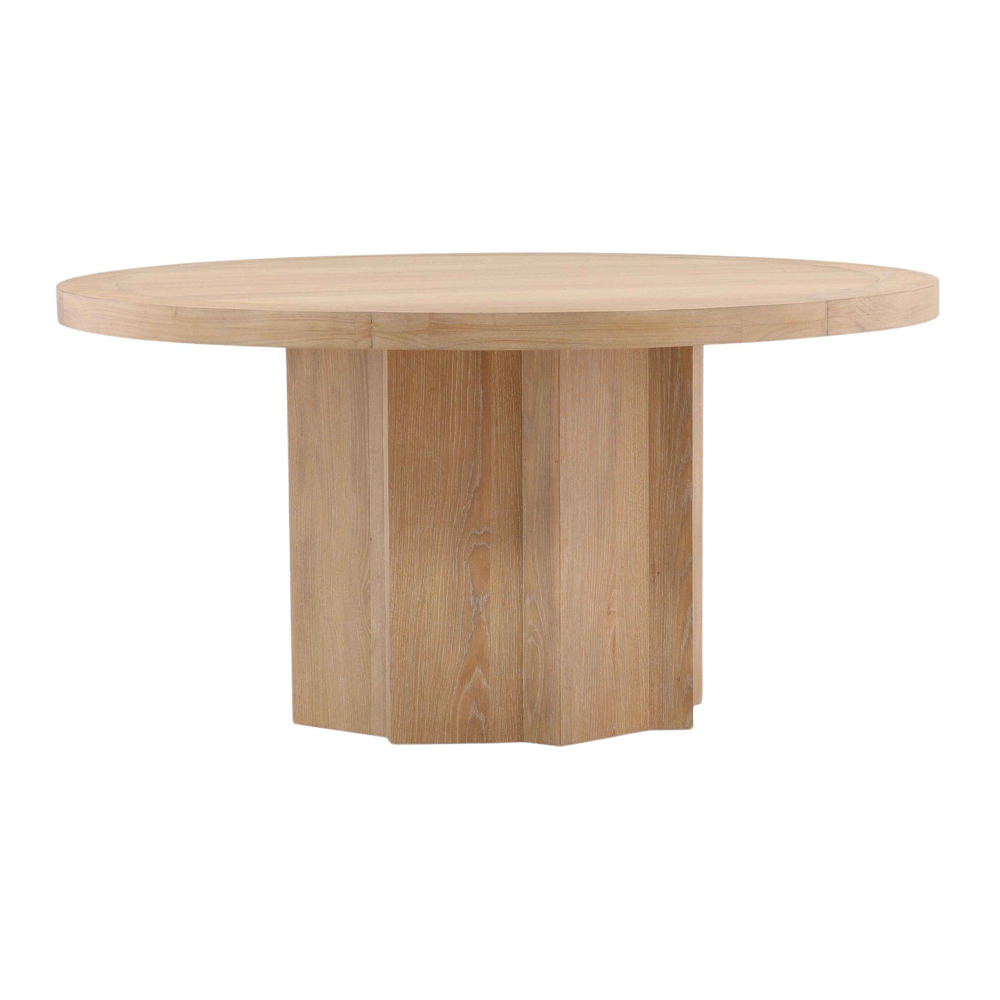 WYLER 60" ROUND NATURAL OAK DINING TABLE