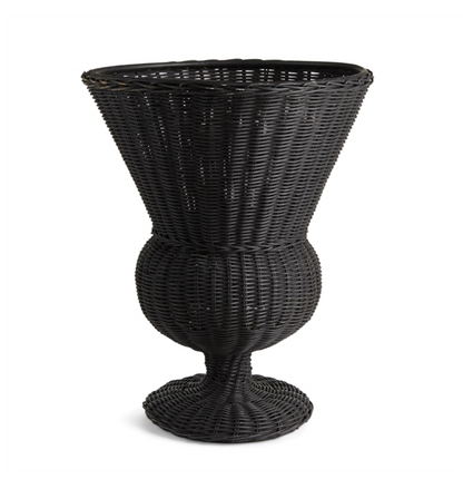 Wicker Footed Urn