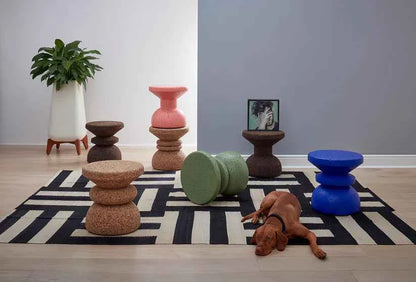 CORK STOOL +SIDE TABLE | VARIOUS COLORS