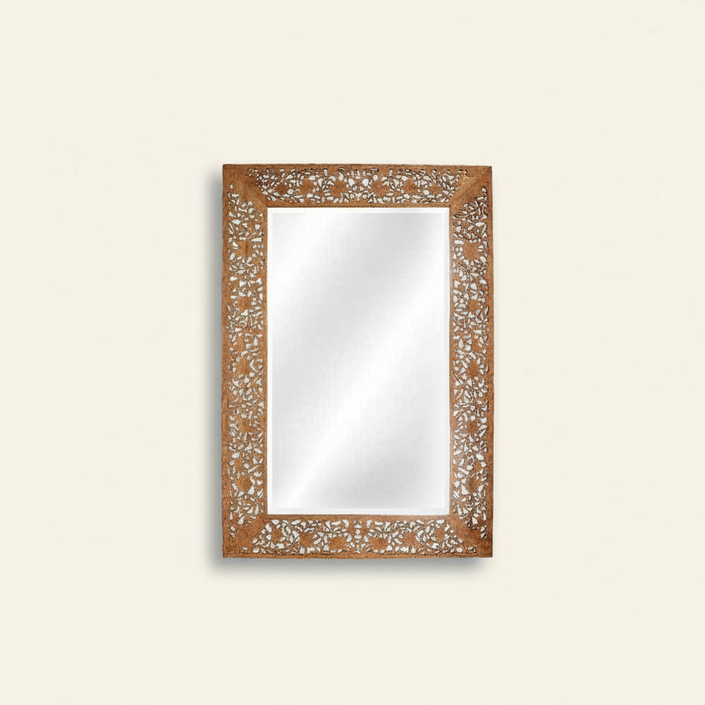 Bali Garden Carved Mirror
