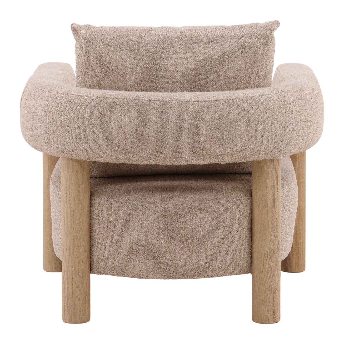 YUKON BEIGE BOUCLE BARREL CHAIR