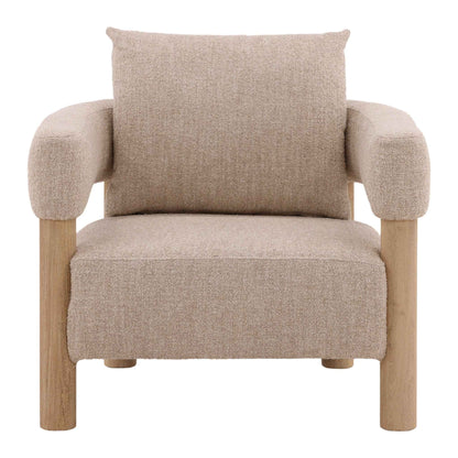 YUKON BEIGE BOUCLE BARREL CHAIR