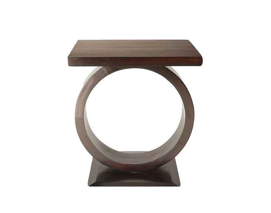 "O" Mahogany Drink Table