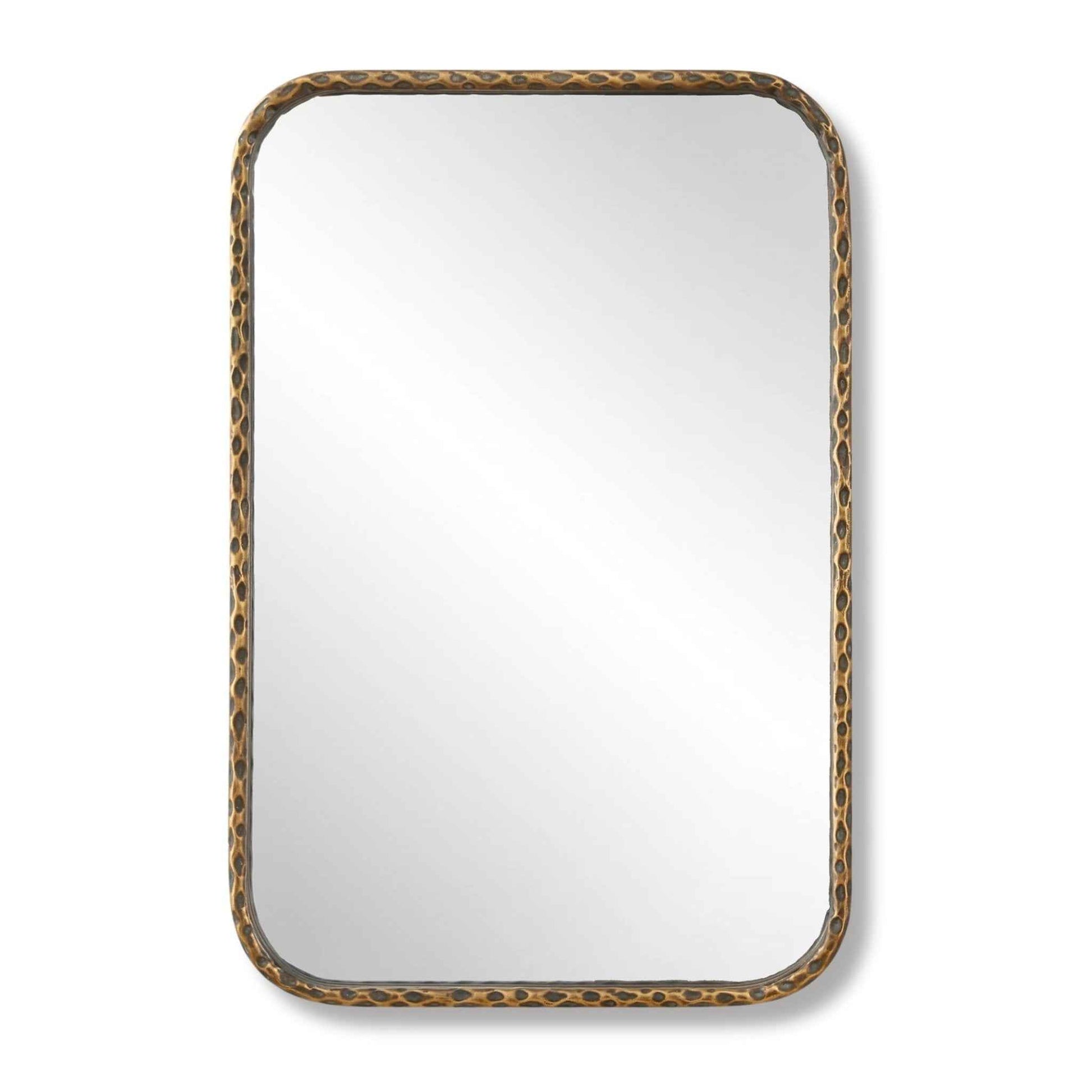 A LITTLE KNOTTY BRONZE VANITY MIRROR
