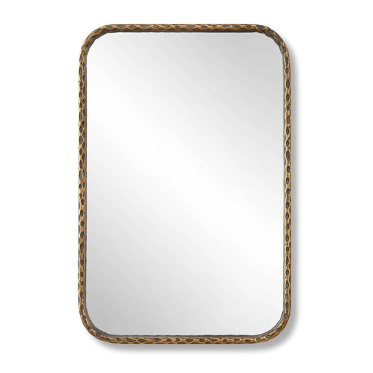 A LITTLE KNOTTY BRONZE VANITY MIRROR