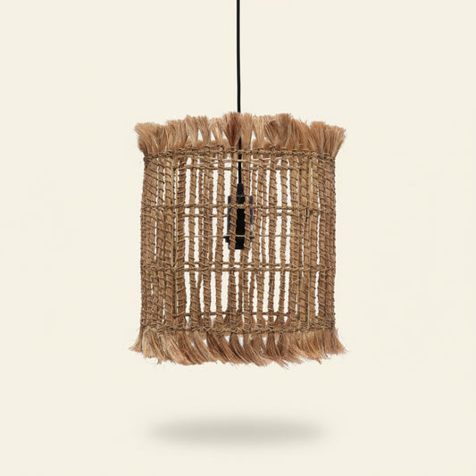 ABACA BIRD CAGE PENDANT LIGHT | NATURAL