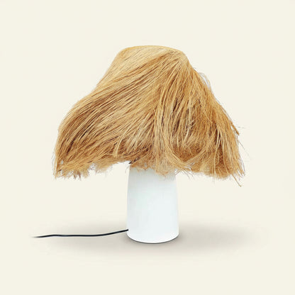 ABACA CONICAL TABLE LAMP | WHITE | LIMITED EDITION