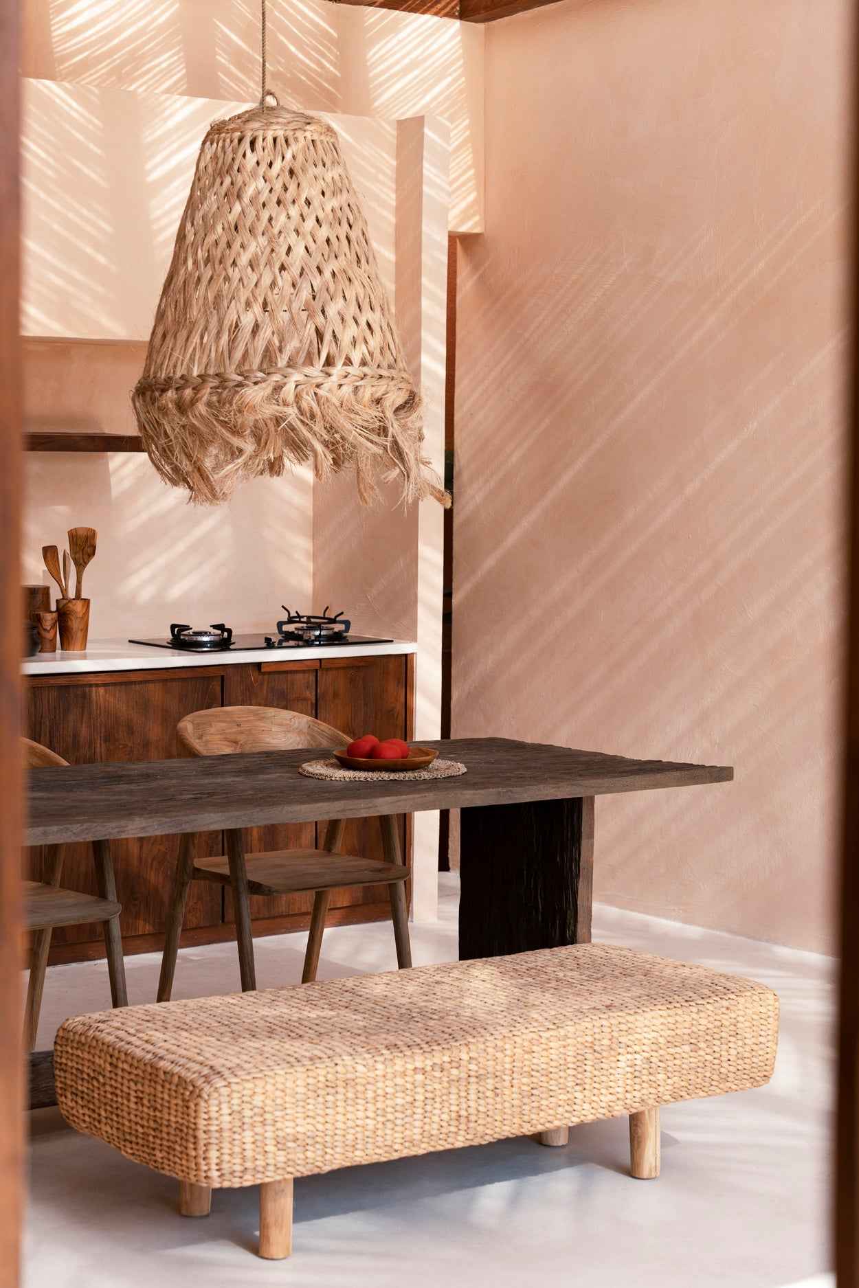 ABACA JELLYFISH PENDANT | NATURAL | 3 SIZES