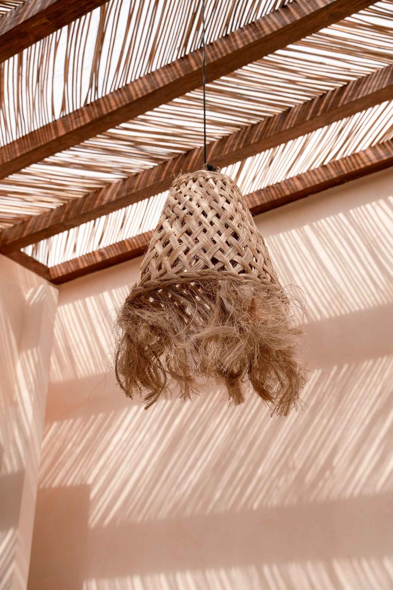 ABACA JELLYFISH PENDANT | NATURAL | 3 SIZES