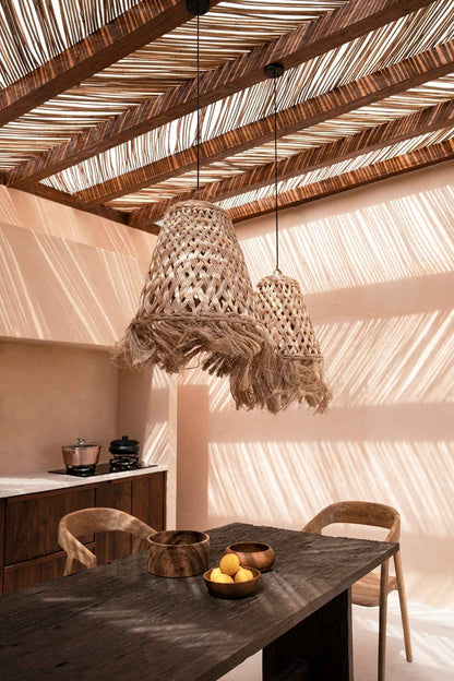 ABACA JELLYFISH PENDANT | NATURAL | 3 SIZES